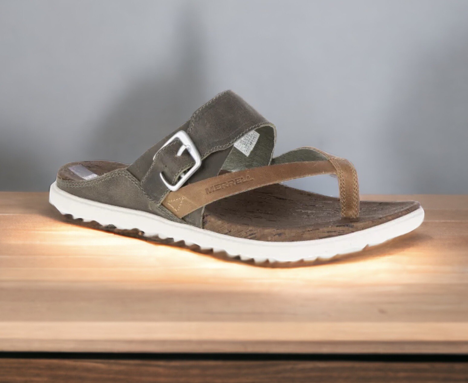 Sandali MERRELL donna in pelle in giro per la città perizoma fibbia vertiver taglia 6