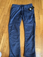 New Logan Martin Sports NYC Men's Blue Heather Joggers  Sweatpants Size XL