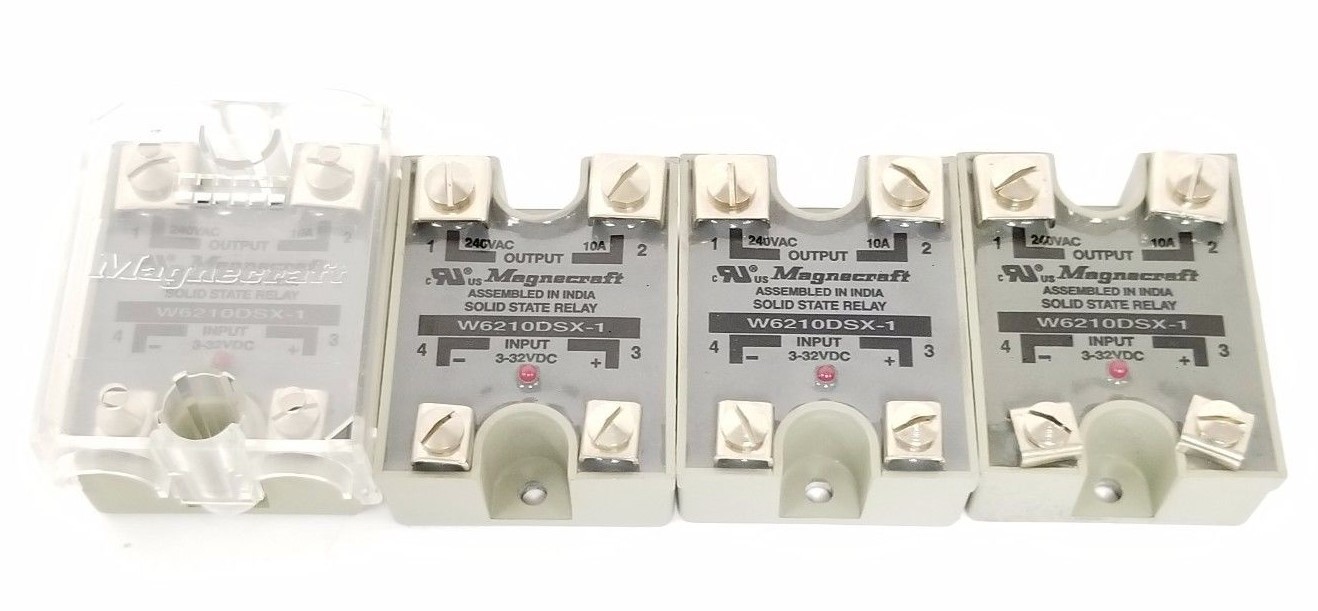 LOT OF 4 MAGNECRAFT W6210DSX-1 SOLID STATE RELAYS 3-32VDC, W6210DSX1 | eBay