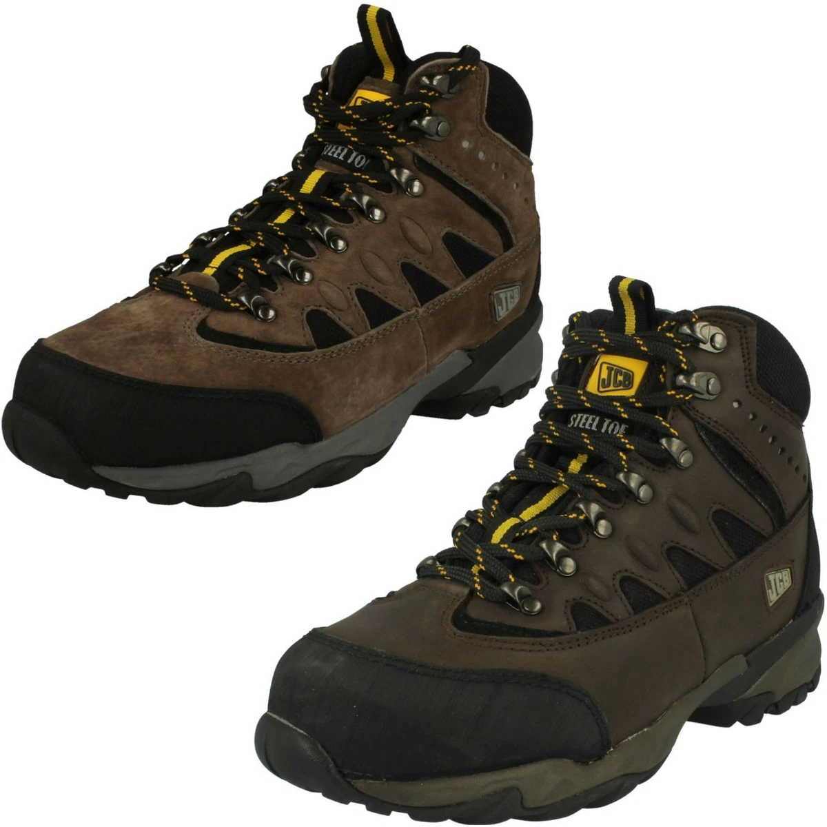 Mens JCB Waterproof Lace Up Work Boots Trekker High