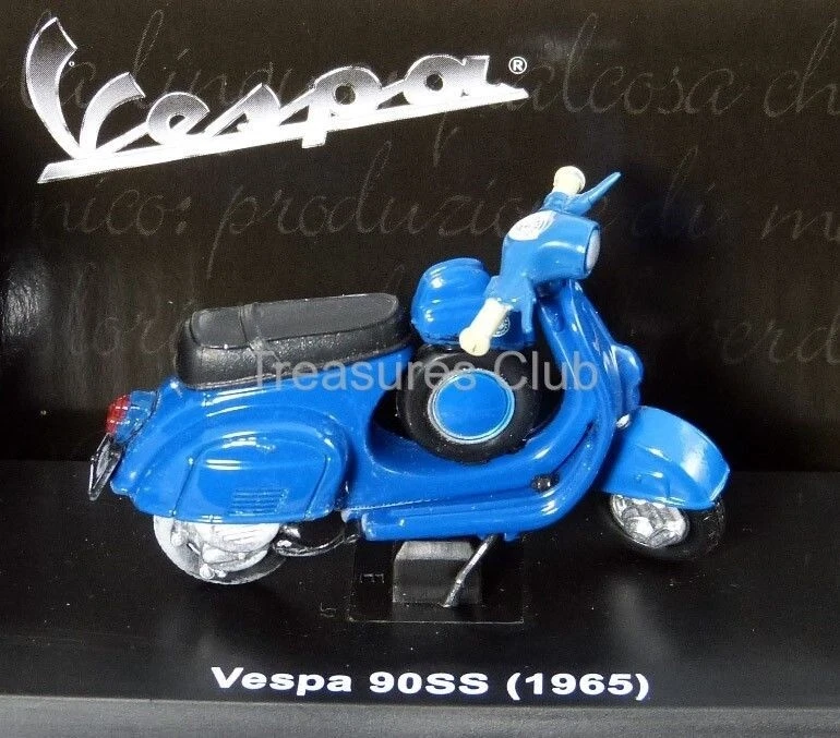New Ray Vespa 90SS (1965) - 6047 New in Box 2011 Blue 1:32 Scale Die-Cast - Image 2 of 3