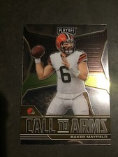 2021 Playoff Football Baker Mayfield Call to Arms Insert Cleveland Browns 