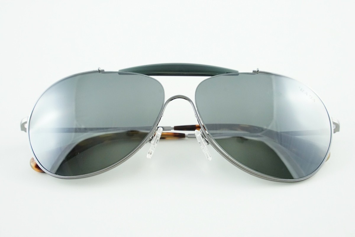 SPR 56S Prada 5AV-7W1 Gunmetal/Mirrored 59-13-140 Sunglasses 3N | eBay