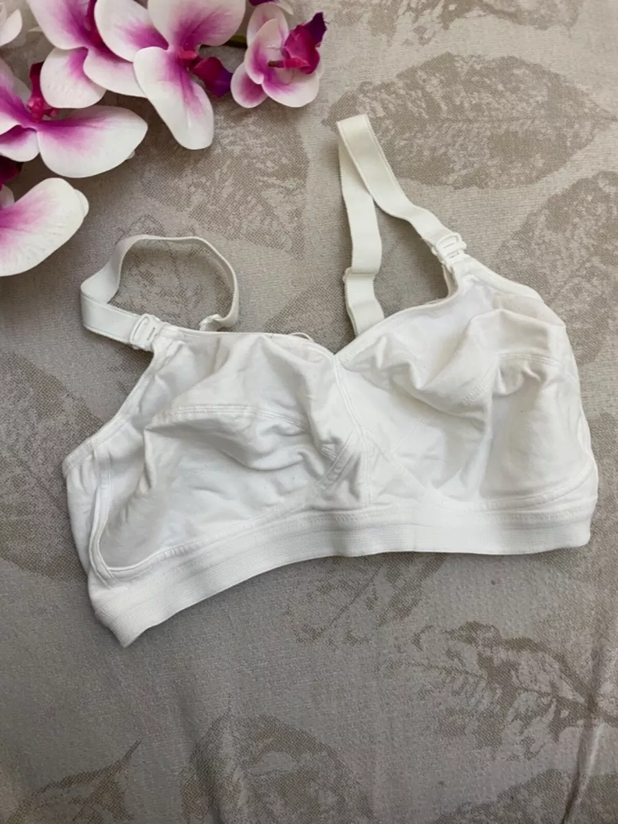 Linerie c&a white maternity cotton padded wireless Bra size it4d