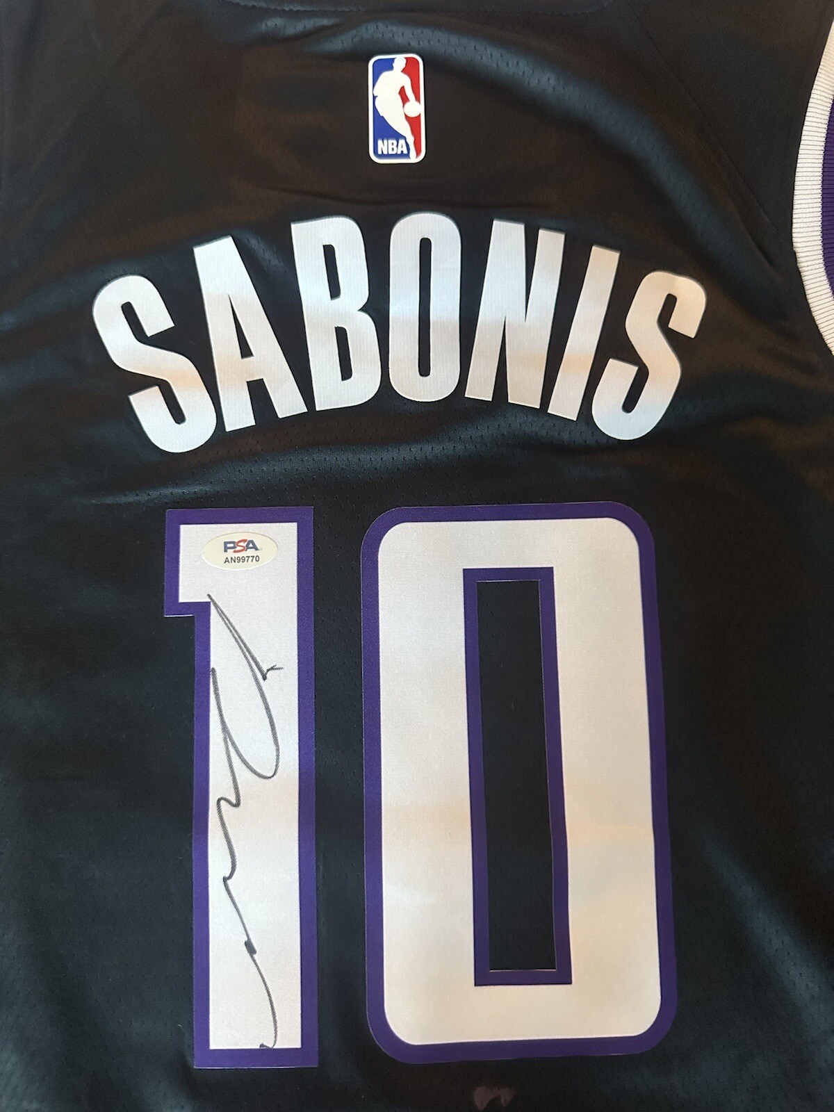 Domantas Sabonis Autographed Signed Sacramento Kings Jersey PSA/DNA COA 