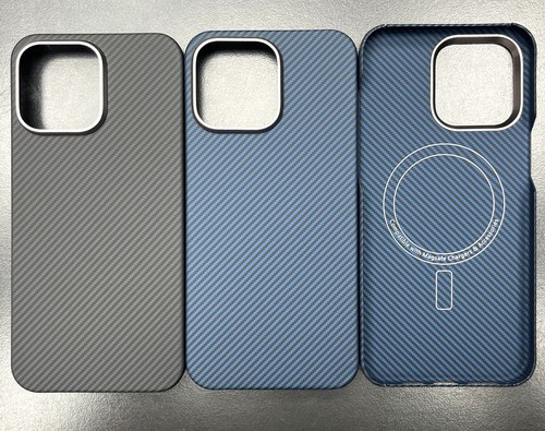 Magnetische Kohlefaser Slim Case Mag Sicher Hard Phone Abdeckung für iPhone 15 Pro Max - Bild 2 von 18