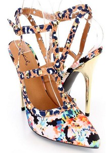 qupid bridal embellished pointed heels