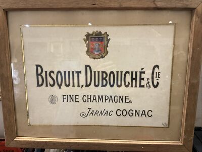 old advertising Bisquit Dubouché et Cie, Fine Champagne, Jarnac Cognac
