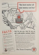 1952 Print Ad Havoline Custom Made Motor Oil in Cans The Texas Company