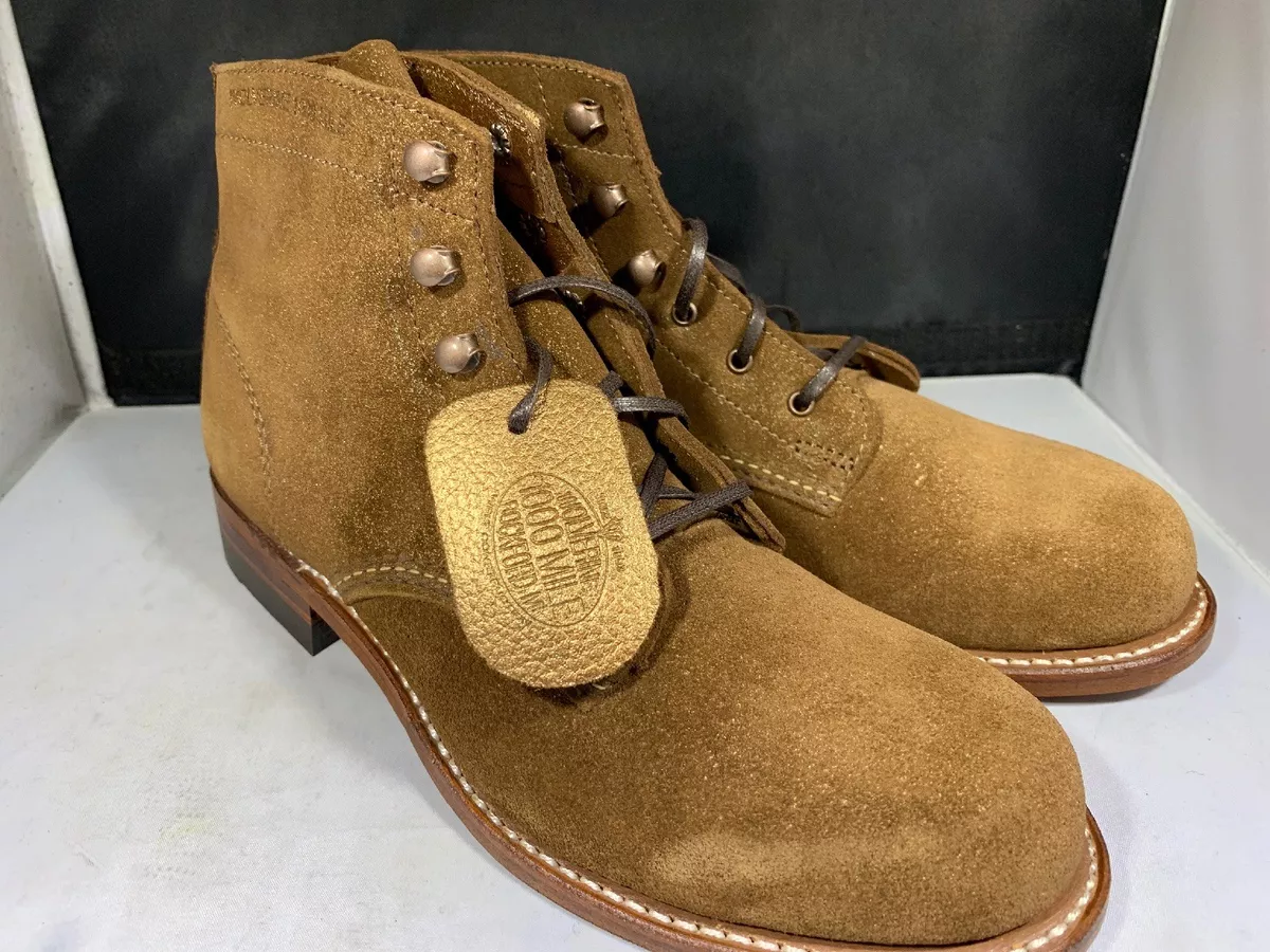 Wolverines Womens 1000 brown suede boots size 7 40075 m132