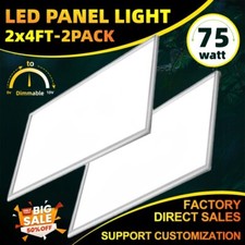 2x4 LED Flat Panel Light, 75W 5000K White Indoor LED Drop Ceiling Troffer Lights