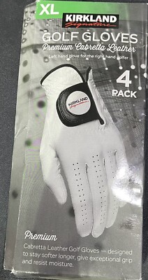 Kirkland Signature Premium Golf Gloves LEFT Hand XL For Right Hand Golfer 