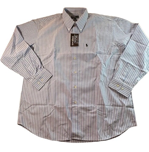 RRL Ralph Lauren Striped Work Shirt L White Button-Up Vintage