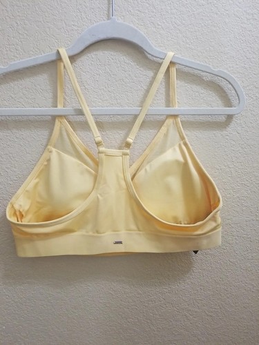 Victoria’s Secret Pink Active Ultimate Lightly Lined Sport Bra XL NWOT Yellow - Picture 2 of 8