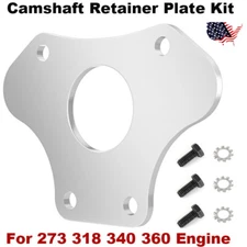 For Most 273 318 340 360 Engine Camshaft Retainer Plate with Lock Washers,Bolts