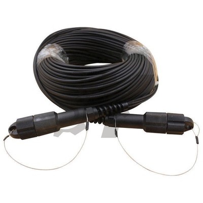 LC-LC UPC SM 4   Armored Field TPU Optical Patch Cord Waterproof Head 200M #jd