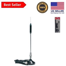 RP-711 24" Black Magnet Mount Stainless Steel CB Antenna Kit for Reliable Signal