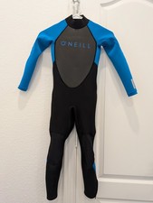 O'Neill Youth Reactor-2 3/2mm Back Zip Full Wetsuit, Size 6 Blue/Black RN 77131