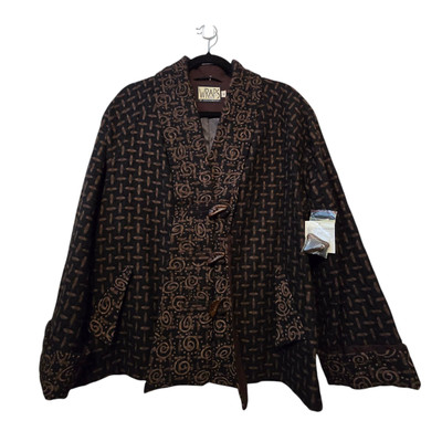 Wraps By Canvasbacks NWT Womens Jacket MED USA Lagenlook Artsy Art-to-wear $527