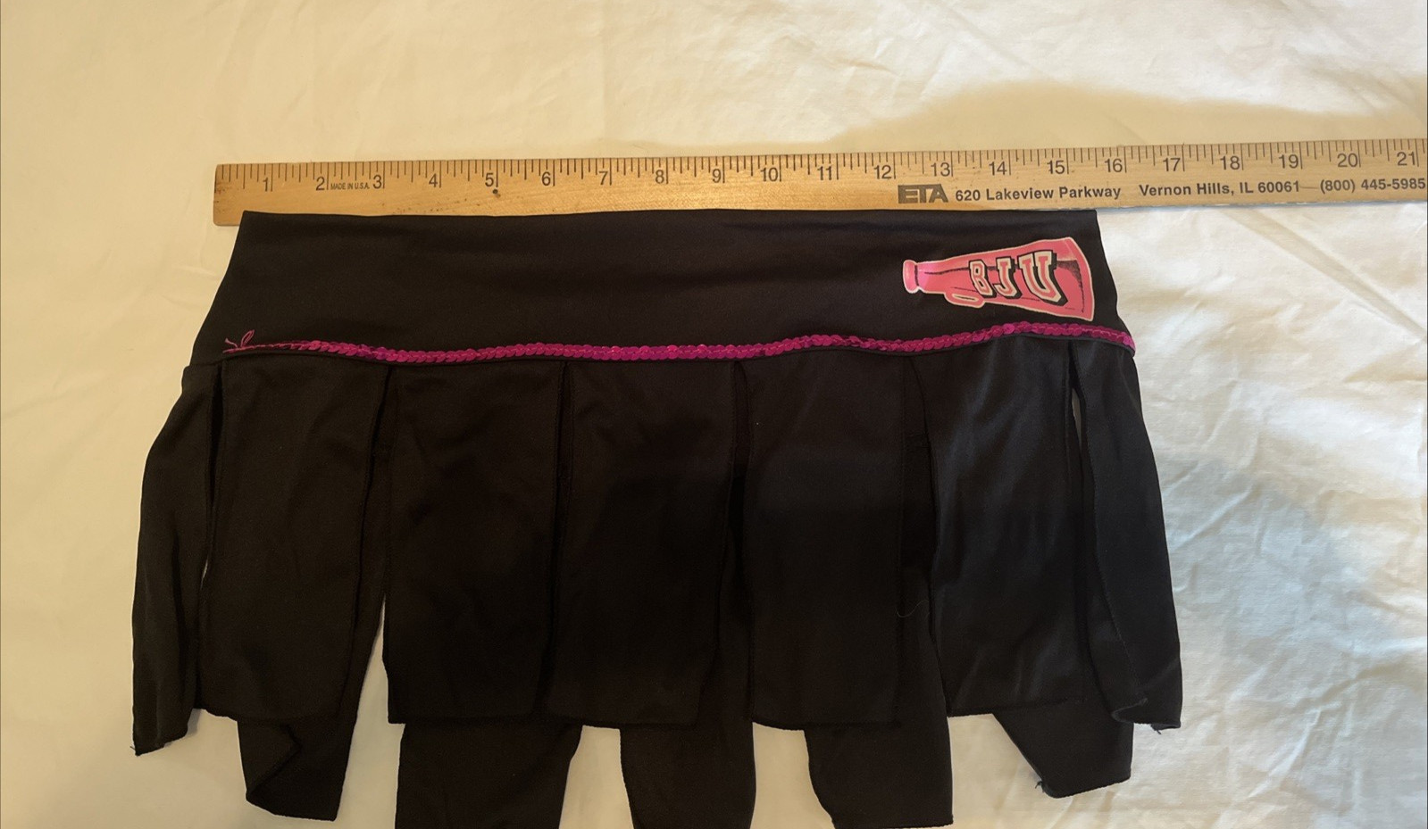 Dreamgirl BJU Sexy Cheerleader Outfit Skirt & Top Pink & Black One Size