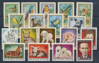 LS99238 Ungheria volatili fauna flora animali da fattoria ottimo lotto MNH