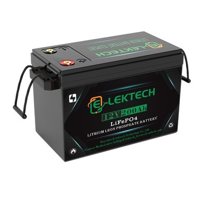 12V 200Ah LiFePO4 Lithium Battery Built in 150A BMS for RVs Solar Boat off-grid