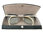 Vintage Bausch & Lomb Polished Black Nerd Rockabilly  Eyeglasses with Retro Case — photo 5