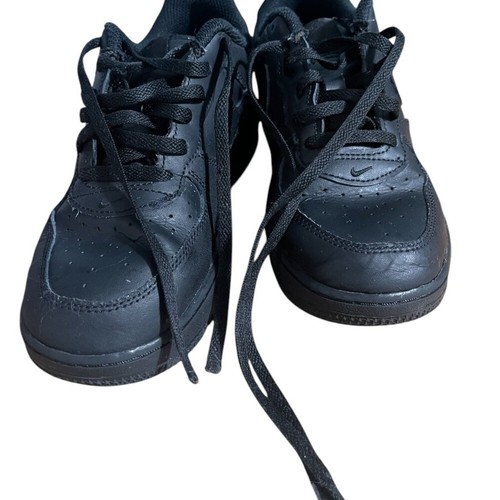 Black Nike Force 1 LE Big Kids 3Y Sneakers Casual School Eveyday Classic - Picture 3 of 7