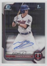 2022 Bowman Draft Chrome Draft Pick Auto Tanner Schobel #CDA-TSL Auto yj0