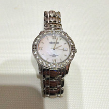 Ingersoll Gems IG0024 Women’s Quartz Watch 30mm Silver Steel, Date, Gem Bezel