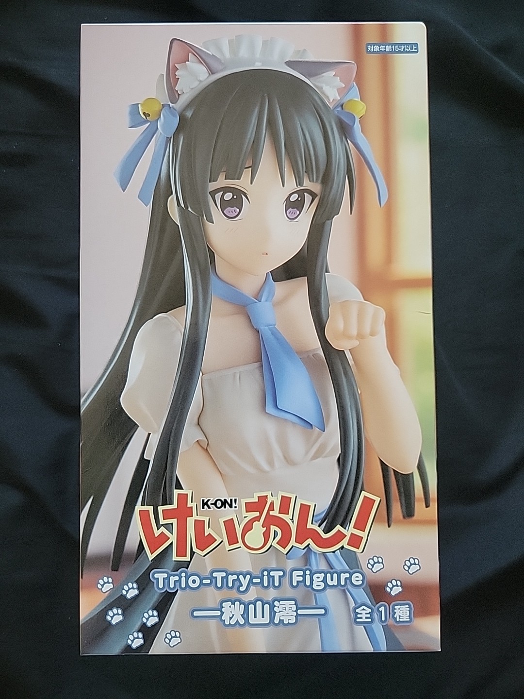 K-ON! Trio-Try-iT FuRyu Anime Figure Mio Akiyama Cat Ears Maid Outfit US Seller