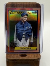 2025 Topps Update #U90-14 Lou Gehrig 1990 Topps Baseball 35th Anniversary Red