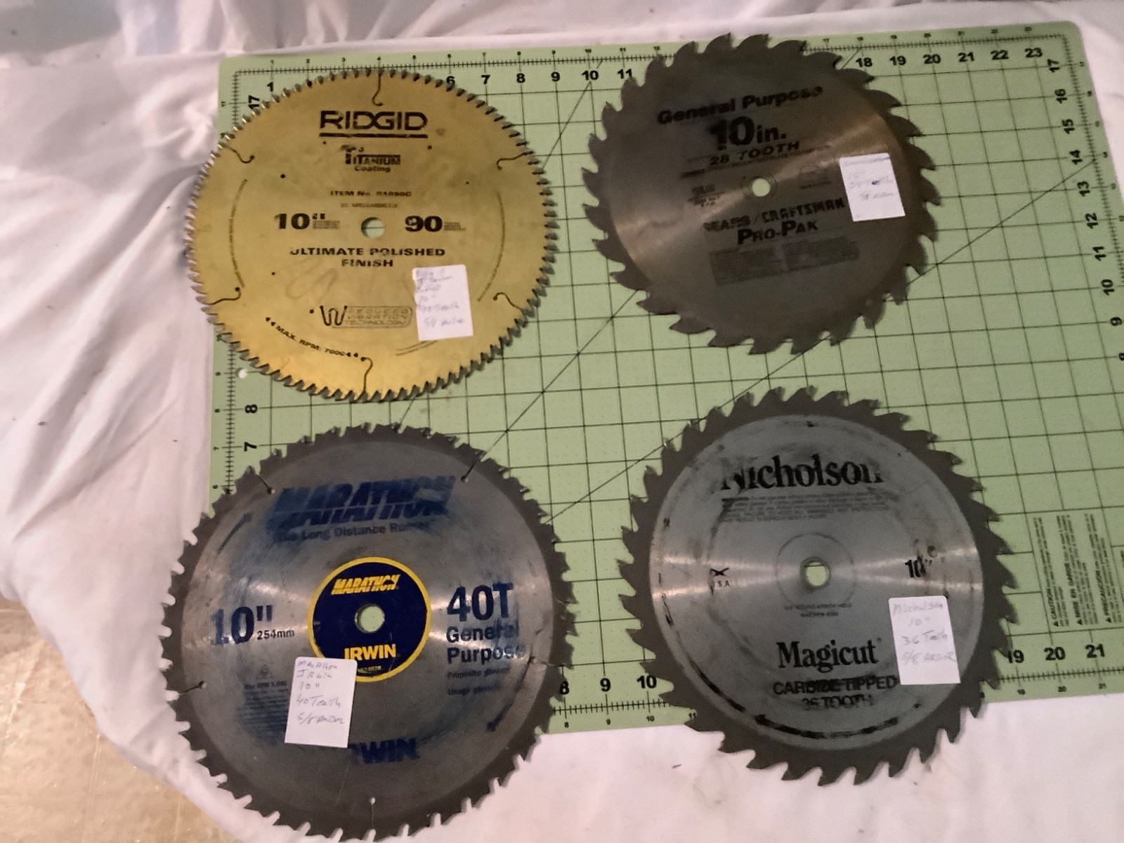 Blades 4-10&rdquo; & 6-8&rdquo;ridgid/craftsman/dewalt/hitach
