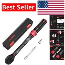 Precision 1/4-Inch Drive Click Torque Wrench, 20-240 in.lb for Bike Maintenance