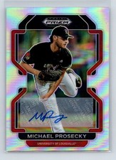 2022 Panini Prizm Draft Picks Michael Prosecky #PDP176 Prizm Autograph
