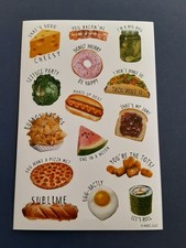 AGC food puns sticker sheet