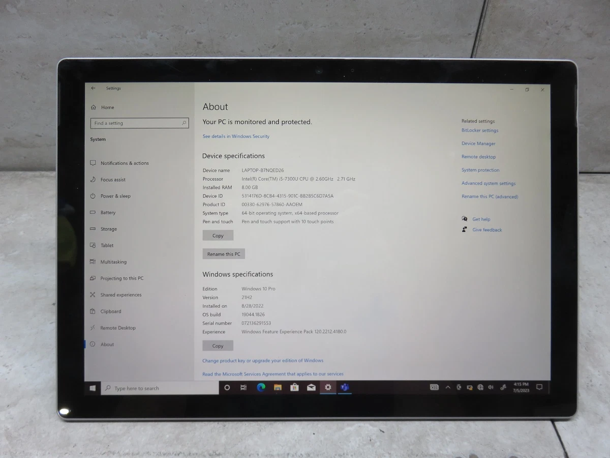 Microsoft Surface Pro 8 GB RAM Tablets for sale | eBay