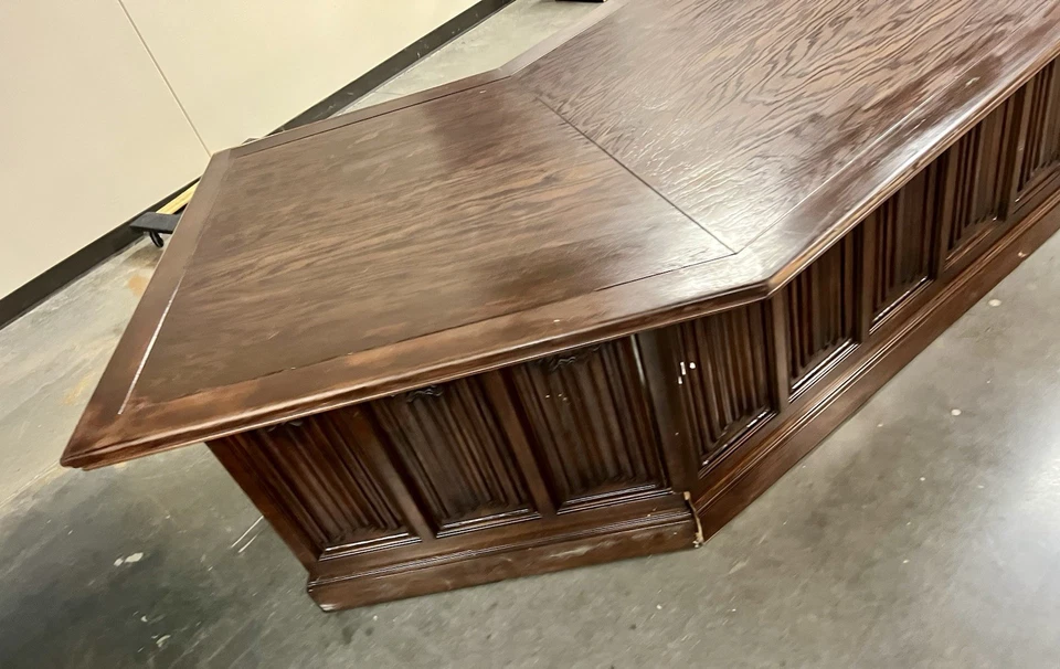Very Large Solid Wood Executive Desk owned by John Bianchi - Image 3 of 4