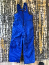 Swiss Tech Youth Winter Outwear Insulated Overall Snow Pants Blue Sz 8