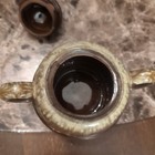 vintage ceramic sugar bowl with a drip glaze design. — photo 5