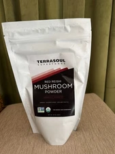 Organic Red Reishi Mushroom Powder Body Superfood 16 oz