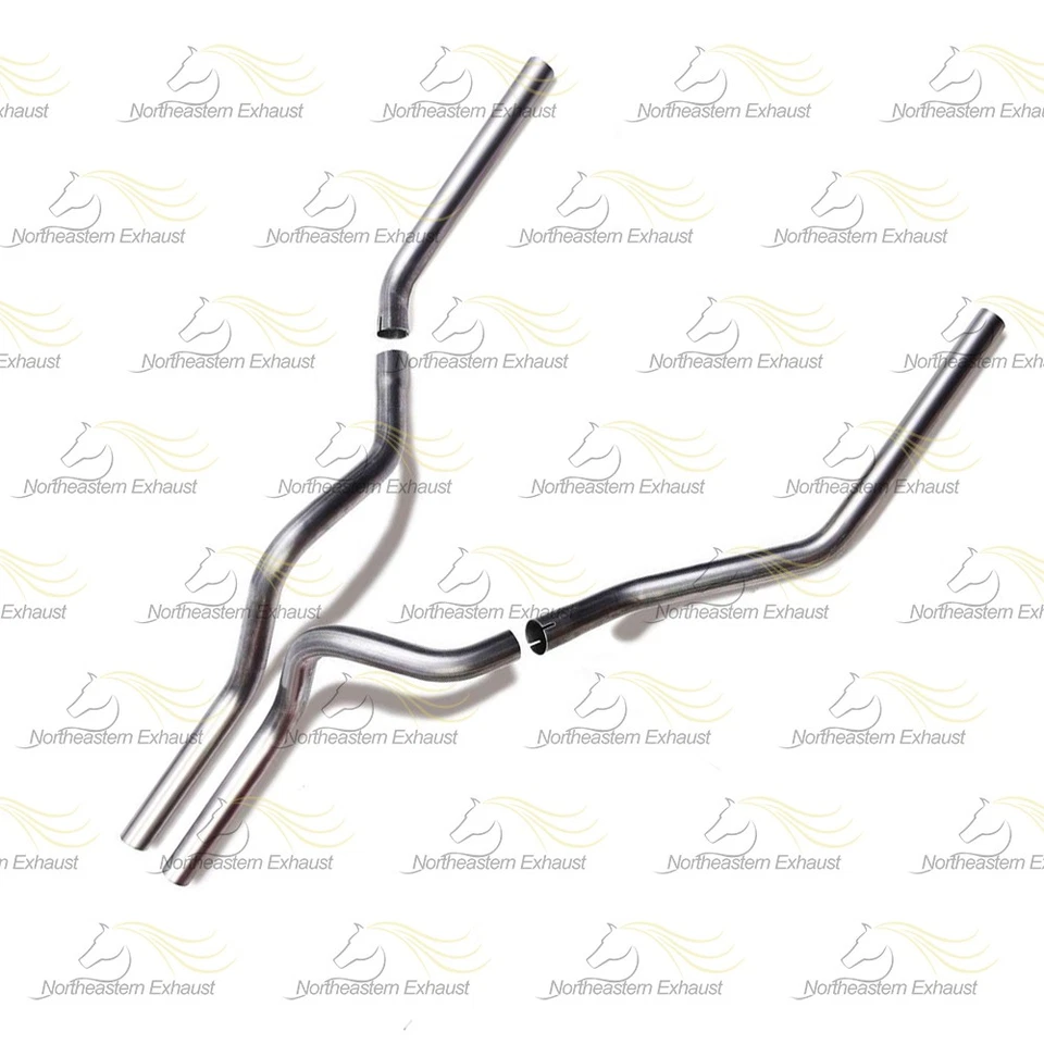 Mandril universal de acero inoxidable tubos dobles para: GMC Sierra 3500 1987-2002 Foto 2 de 4