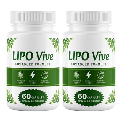 (2 Pack) LipoVive Capsules Weight Loss Pills Help Burn Excess Belly Fat Natural