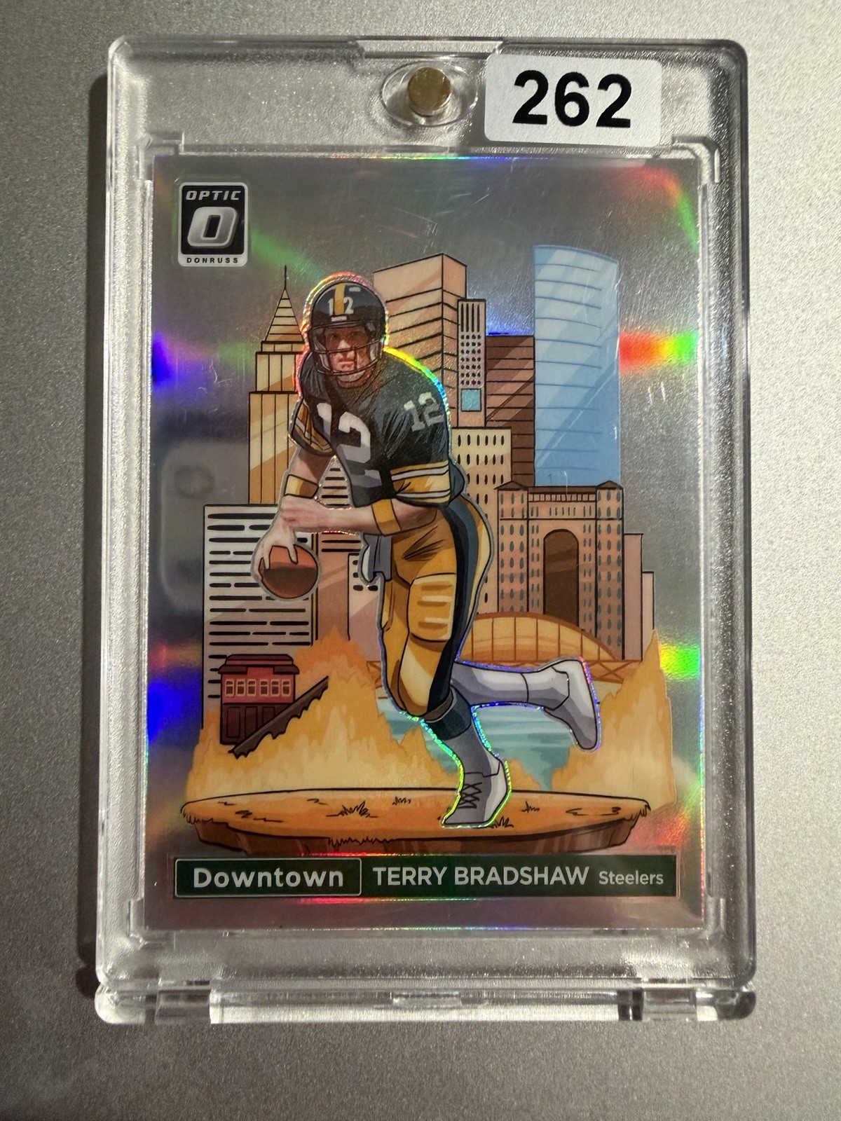 2024 Panini Donruss Downtown! Terry Bradshaw #10 RAW. HOF. Steelers
