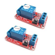 2pcs 5V One Channel Relay Module Relay Switch with OPTO Isolation High Small