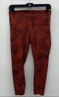 Red Lululemon Print Leggings - Size Waist Measured 15in — photo 1