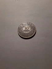 1933 10 Francs 68% Silver Coin Mohammed V Maroc Empire Cherifien