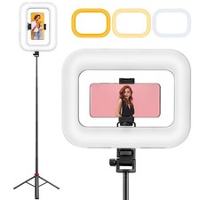 Phone Ring Light with 80" Tall Tripod Stand Built-in 8000mAh Battery Handheld...