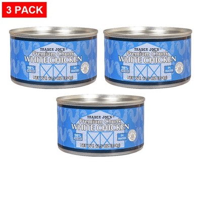 Trader Joe s Premium Chunk White Chicken 12.5 Oz - Pack of 3