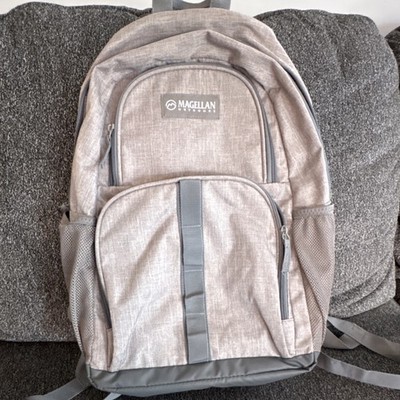 Magellan Outdoors Gray Hiking Backpack Zip Closure External Pockets 